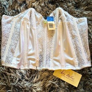 Lady Marlene Women’s Vintage 80’s White Strapless Corset Top NWT Size 42B​